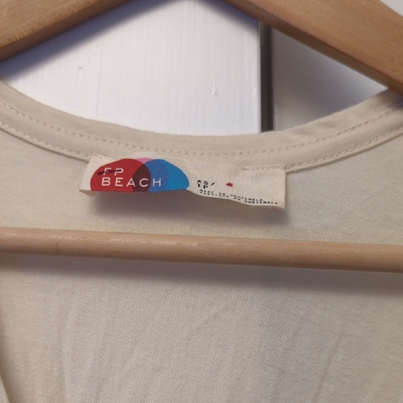 FP Beach Free People Elegant Cream Maxi Dress Size Small - Picture 4 of 13